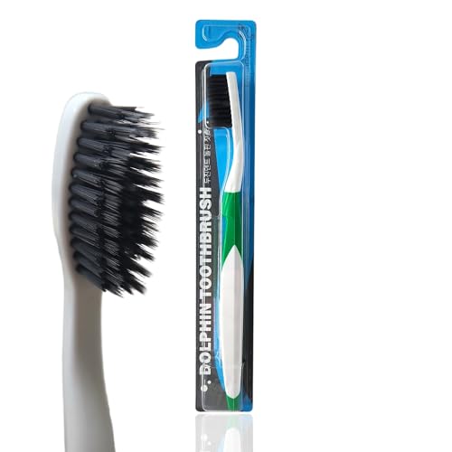 DUJINDENT Charcoal Infused Extra Soft Toothbrush with Ultra Fine Bristles