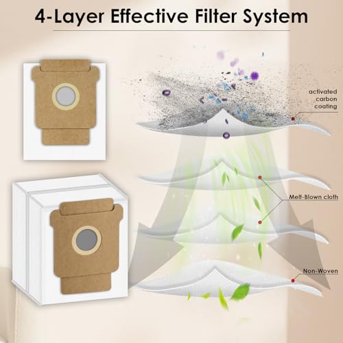 3-Pack Replacement Dust Bags for iRobot Roomba Combo & Q0520 Vacuums