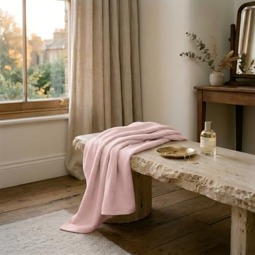 Ultra Soft Zero-Twist Cotton Bath Towel - Coral Pink, 27.5x55 in