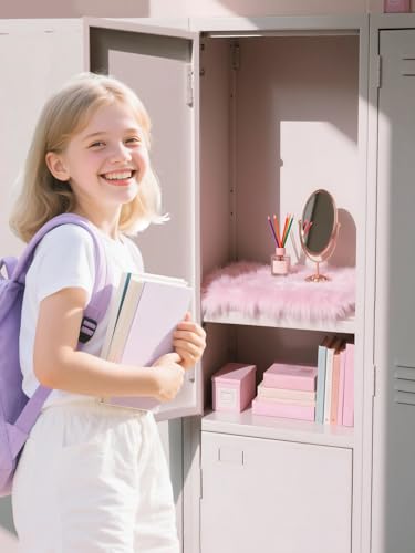 Cosweet Pink Locker Decor Rug Set - 2 Pcs, 10" x 10"