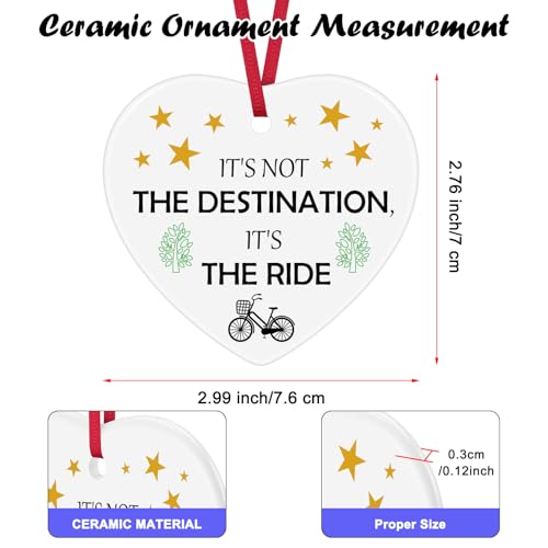 Ceramic Bicycle Ornament - Perfect Gift for Cyclists & Bikers