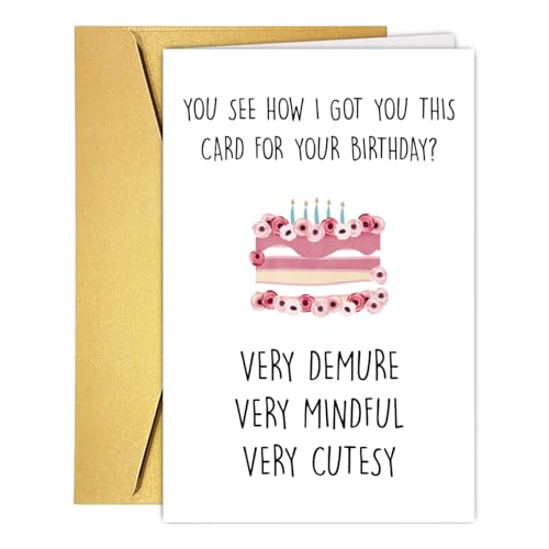 Funny Birthday Card for Her - Humorous Greeting Card