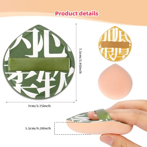 Makeup Sponges with Handle and Case 2 Pcs Foundation Puff