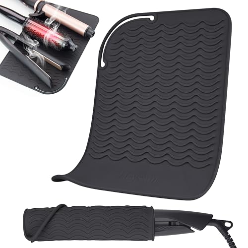 HEYSAM Large Silicone Heat Resistant Mat for Flat Iron & Hair Straightener