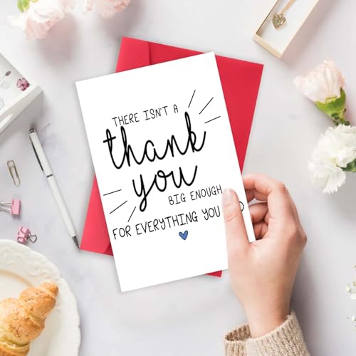 Funny Thank You Card for Boss, Teacher, Doctor, Nurse - 8x5.3in