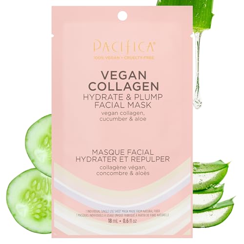 Pacifica Vegan Collagen Hydrating Sheet Mask with Cucumber and Aloe