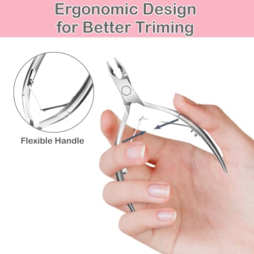 XUNXMAS Stainless Steel Cuticle Trimmer and Nipper for Manicure Pedicure