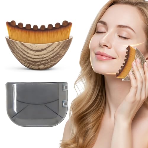 Lymphatic Contour Face Brush - Facial Dry Brushing & Jawline Sculpting Tool