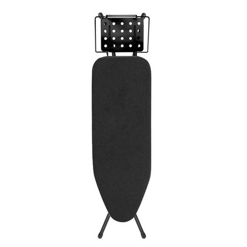 Ironing Board, 43x14 Inch Iron Board with Steam Rest, Heavy Duty Metal Frame Legs Ironing Table with Heat Resistant Cover Mat, Foldable Full Size Hanger Ironing Stand (Black, 52" L x 14" W x 34.6" H)