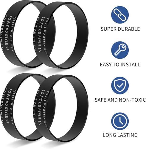KEEPOW Style 15 Vacuum Belt - Replacement for Dirt Devil (2-Pack)
