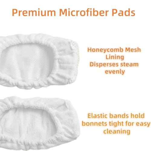 Reusable Microfiber Mop Pads for Oreck Steam Mop - 2 Pack