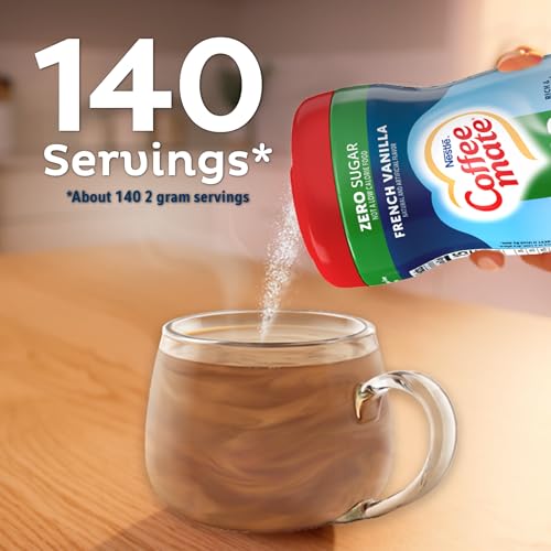Coffee mate Sugar-Free French Vanilla Powdered Coffee Creamer, 10.2oz (6 Pack)