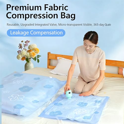 9 Pack Vacuum Storage Bags for Clothing - Space Saver & Compression