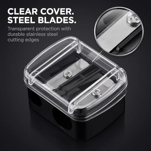 Dual Hole Makeup Pencil Sharpener for Eyeliner and Lip Liner