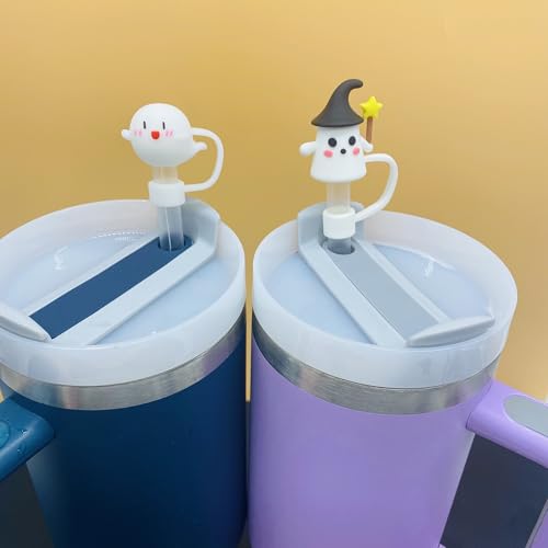 6-Pack Halloween Silicone Straw Cover Caps for Stanley Tumblers