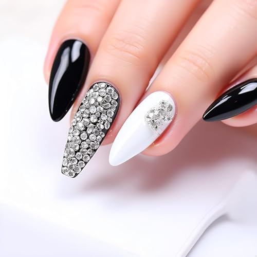 3D Nail Art Rhinestones 12 Grids Crystal Gems and Dangle Jewelry Kit
