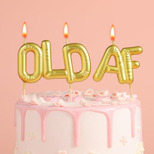 Old AF Birthday Candle - Comedic Long-Burning Cake Decoration