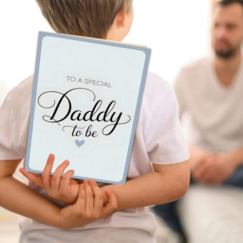 Father's Day Card with Minimalist Heart Design and Envelope