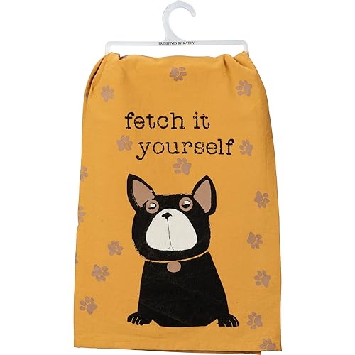 Primitives by Kathy Cotton Dog Design Dish Towel - 28"