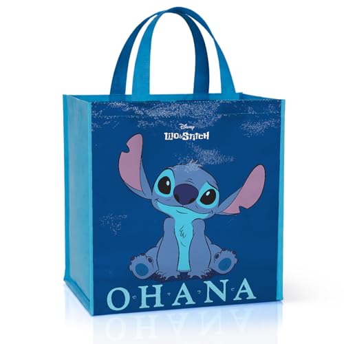Disney Lilo & Stitch Reusable Tote Bag - 15-Inch Durable Grocery Bag