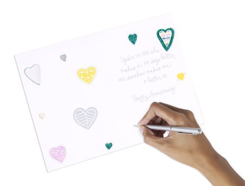 Hallmark Anniversary Card with Colorful Hearts Design