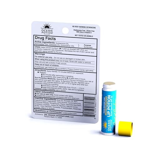 Ocean Potion Sunscreen Lip Balm SPF 50 - Hydrating Broad Spectrum Lip Care