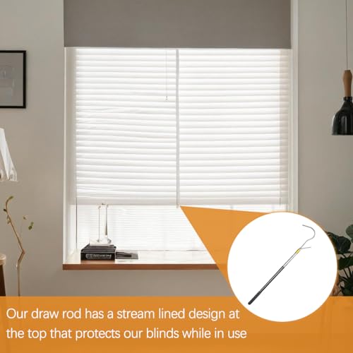 Adjustable Cordless Blind Extension Pole, 16"-60" Telescopic Wand