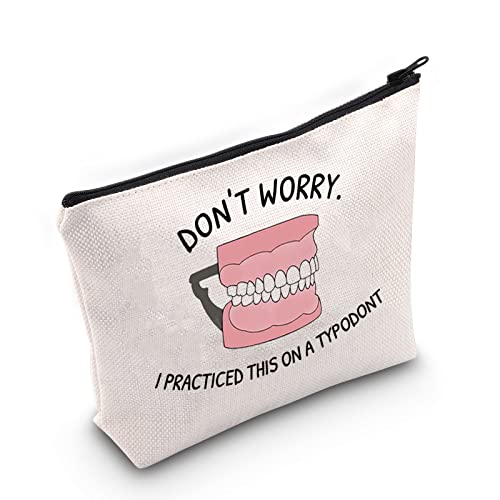 Dentist Makeup Bag - Dental Hygienist Gift Survival Kit Pouch