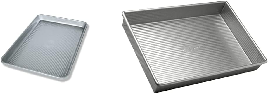 USA Pan Bakeware Jelly Roll & Rectangular Cake Pans - Nonstick Baking Sheets, Made in USA