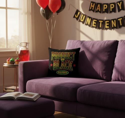 GAGEC 18x18 Juneteenth Pillow Cover - Black History Decor