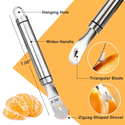 Stainless Steel Orange Peeler Tool – Triangular Blade Citrus Peeler (1PCS)