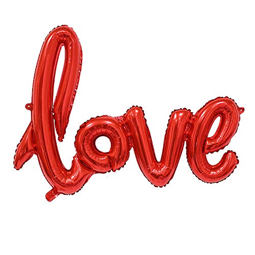 Valentine's Day Love Foil Balloons - 2 Pack Mylar Decor