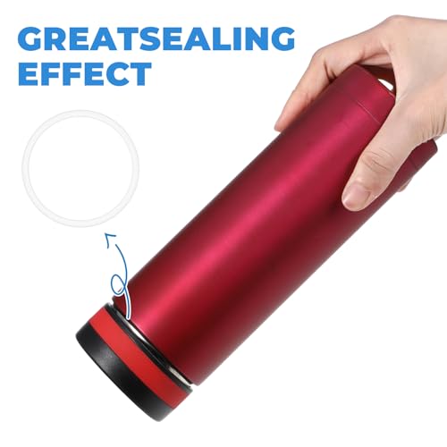 6pcs Gasket Replacement Silicone Lid Replacement Water Bottle Gasket Replacement with Tweezers for Hydroflask Hydro Flask Wide Mouth Lid Water Bottles Leak Proof O Ring Seal Ring 2.2inch