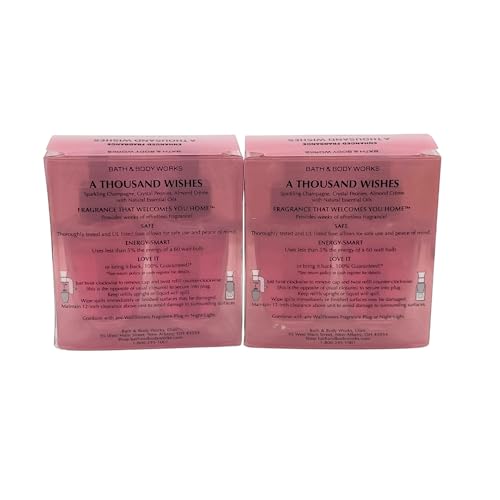 Bath and Body Works A Thousand Wishes WallFlower Fragrance Refill. 4 Pack 0.8 Oz