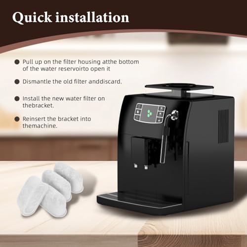 Delonghi Water Filter Replacement - 4 Pack Activated Charcoal