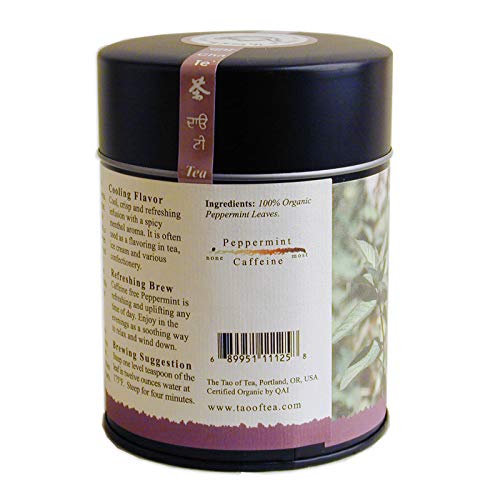 Organic Peppermint Herbal Tea - Loose Leaf, 2 Ounce