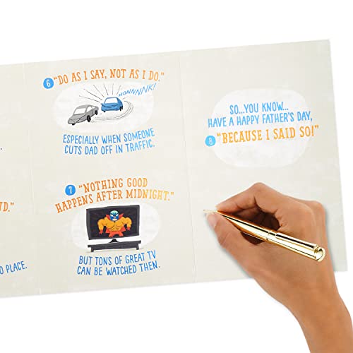 Funny Father's Day Card for Dad - Hilarious Lessons from Dads