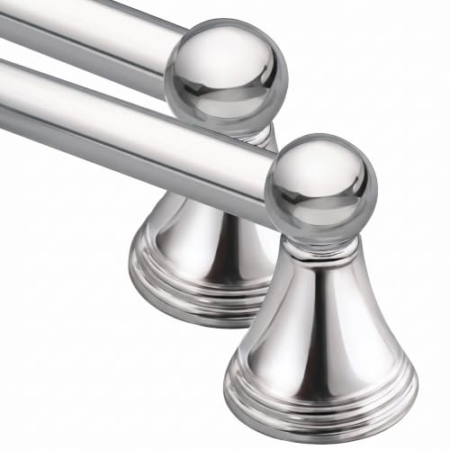 Moen Preston 18-Inch Single Towel Bar Chrome Pack of 2 - Bathroom Accessories