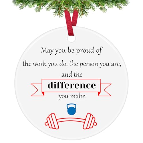 Ceramic Ornament Gift for Fitness Instructors - Thank You Gift
