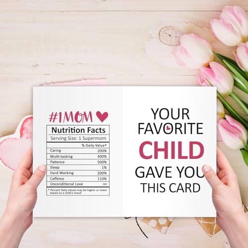 Funny Birthday Card for Mom - Humorous Gift from Daughter or Son