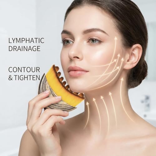 Fiitole Lymphatic Drainage Face Brush for Jawline Sculpting