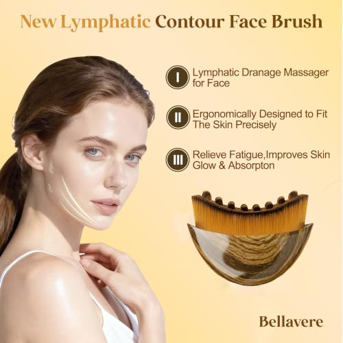 Bellavere Lymphatic Drainage Face Massager & Contour Dry Brush