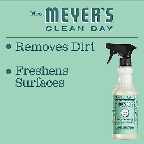 Mrs. Meyer's Mint Multi-Surface Cleaner, 16 Fl Oz (Pack of 6)