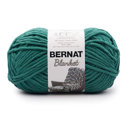 Bernat Blanket Super Bulky Chenille Yarn - Malachite, 300g