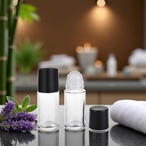 Sluswallow 30ml Glass Essential Oil Roller Bottles 2 Pcs