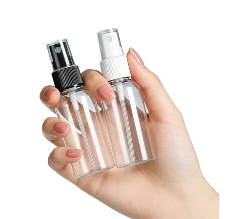 Lekroos 1 Oz Travel Spray Bottles Refillable Plastic Misters 2 Pack