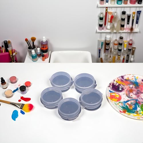 Transparent Plastic Cosmetic Jars 5g - 3 Pack Travel Sample Containers