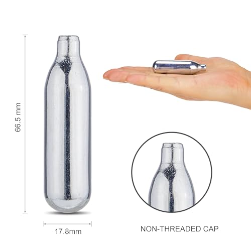 8 Gram / 12 Gram CO2 Cartridges, Non-Threaded,High-Grade CO2 Cylinder CO2 Cartridges for Paintball Guns,Pellet Guns, BB Guns and Airsoft Guns