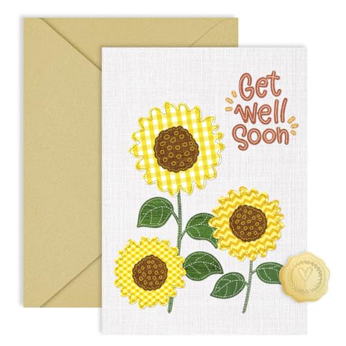 Get Well Card for Friends & Family - 5x7 Encouragement Card