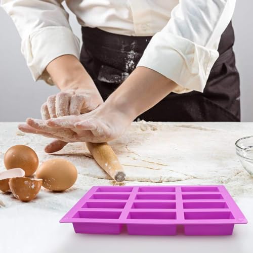 Silicone Granola Bar Molds - 12 Cavity for Energy & Protein Bars